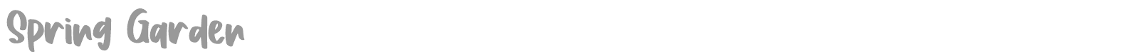 Spring Garden font preview